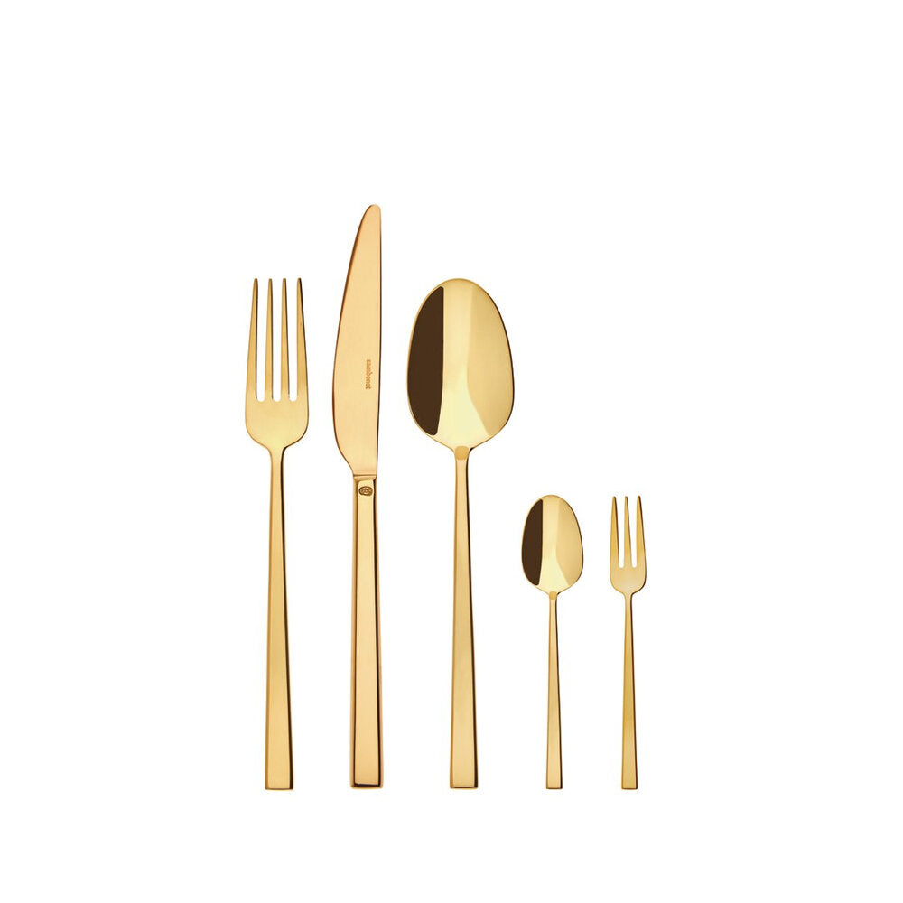 КОМПЛЕКТ ПРИБОРИ ЗА ХРАНЕНЕ Sambonet ROCK PVD GOLD 60 ЧАСТИ