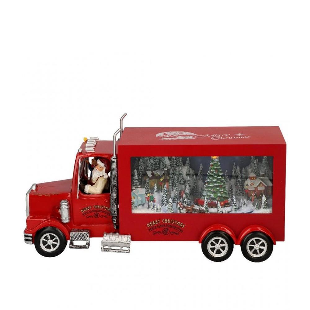 МУЗИКАЛЕН СВЕТЕЩ КАМИОН COCA COLA SANTA TRUCK 32СМ