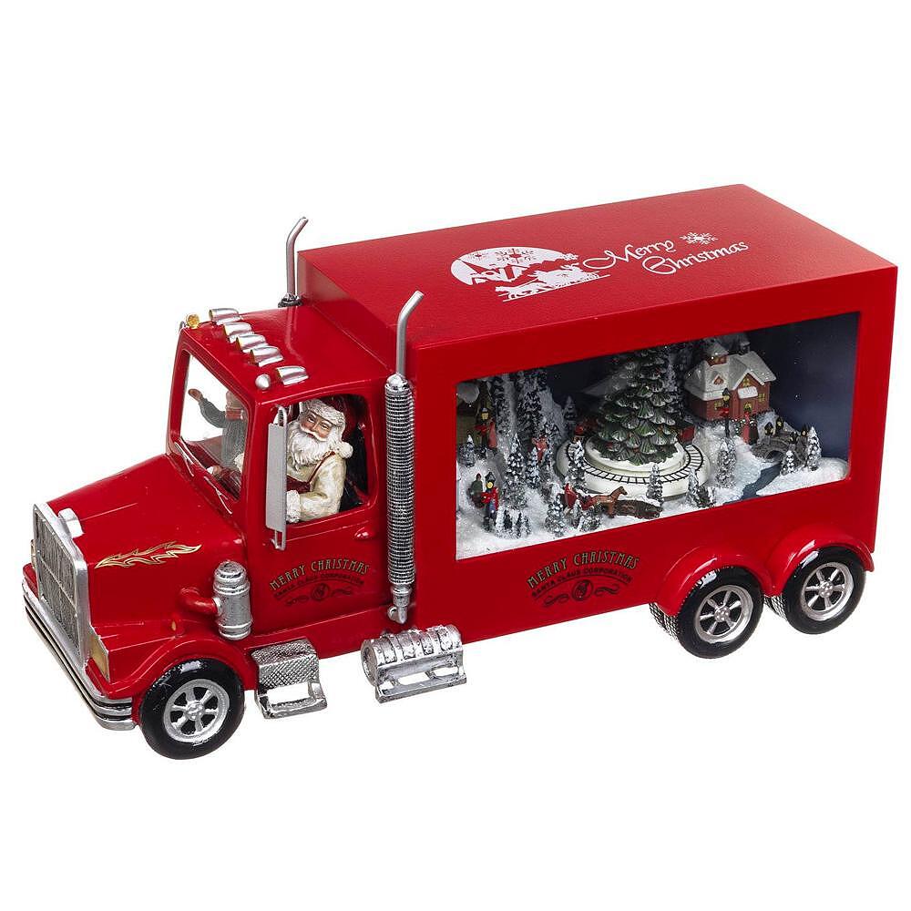 МУЗИКАЛЕН СВЕТЕЩ КАМИОН COCA COLA SANTA TRUCK 32СМ