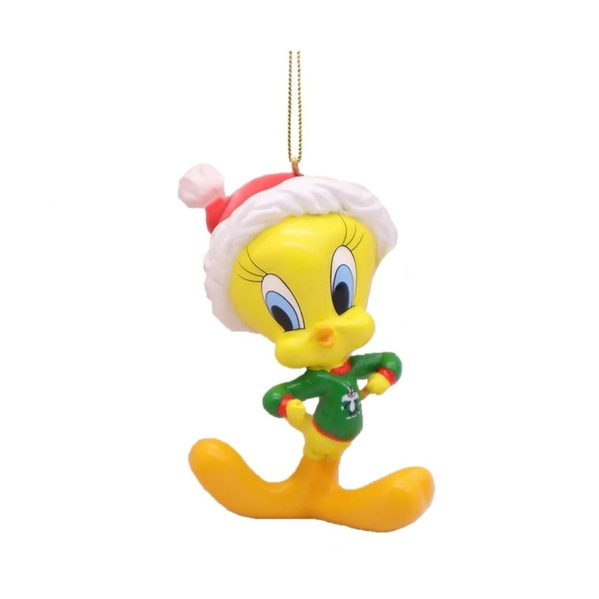КОЛЕДНА ИГРАЧКА ЗА ЕЛХА TWEETY 3D С ШАПКА
