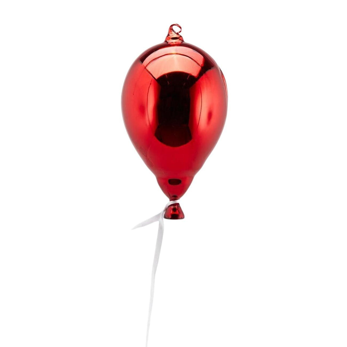 КОЛ ИГРАЧКА ЗА ЕЛХА СТЪКЛЕН БАЛОН RED 19Х12 СМ