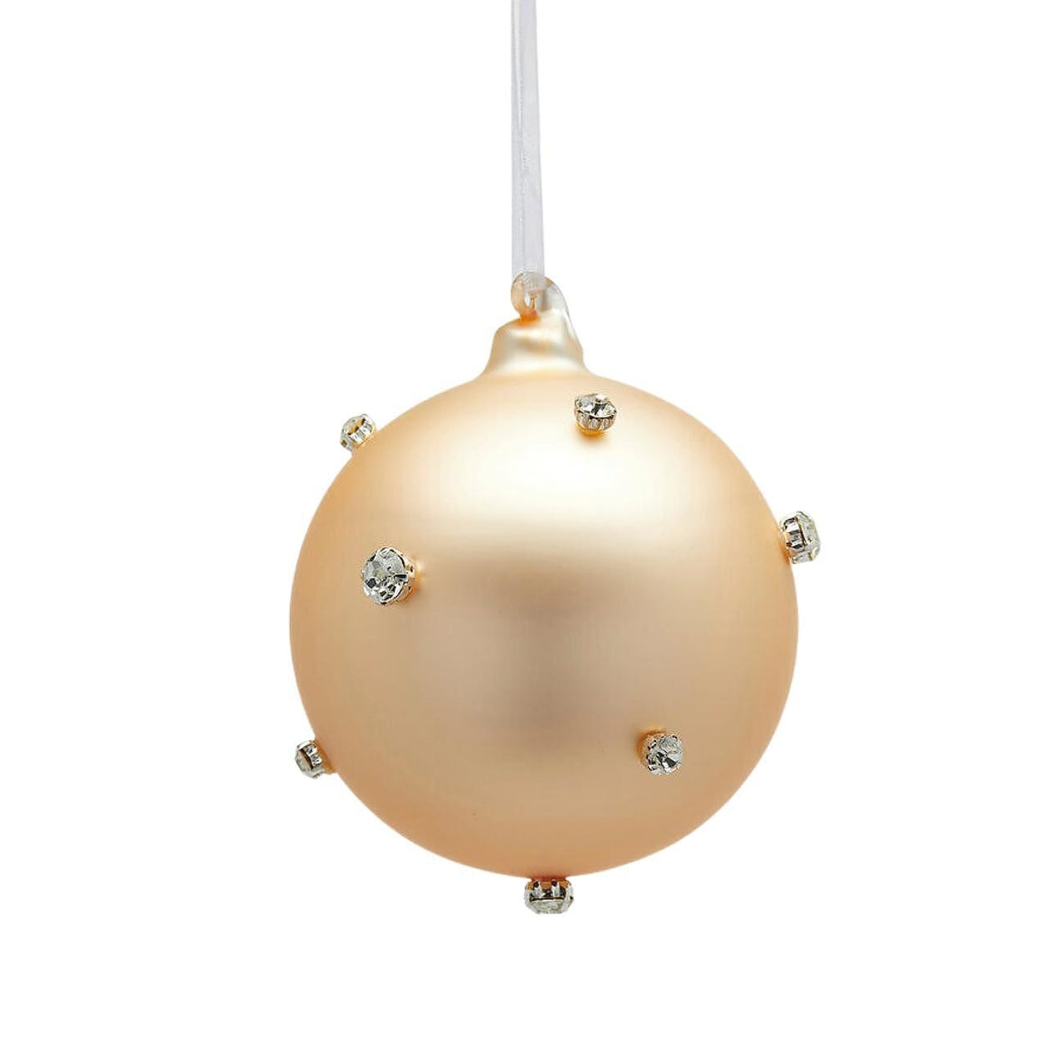 КОЛЕДНА ТОПКА ЗА ЕЛХА С ДИАМАНТИ GOLD D10 СМ