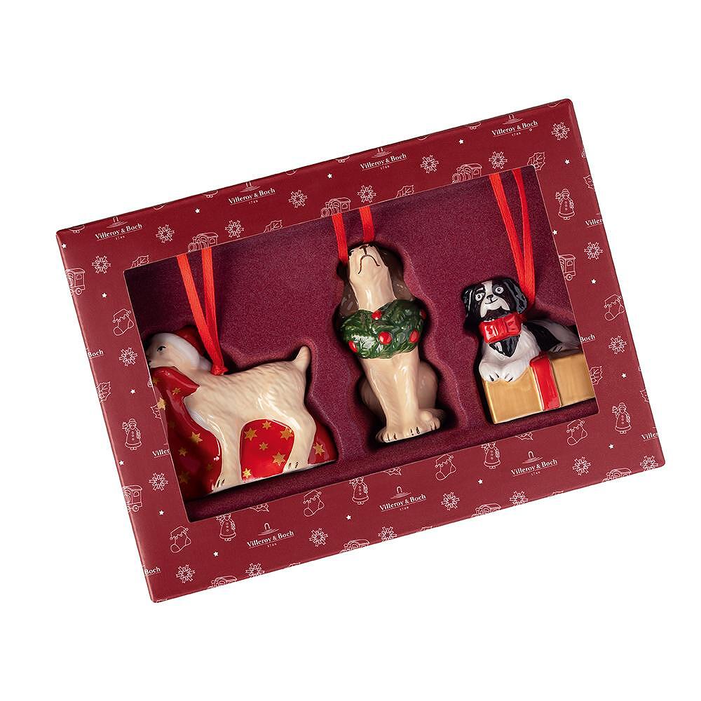 КОМПЛЕКТ ИГРАЧКИ ЗА ЕЛХА VILLEROY&BOCH DOGS 3БР - VB 5/5/7.5СМ