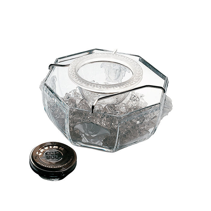 купа за хайвер Versace Medusa Lumiere Caviar bowl with insert