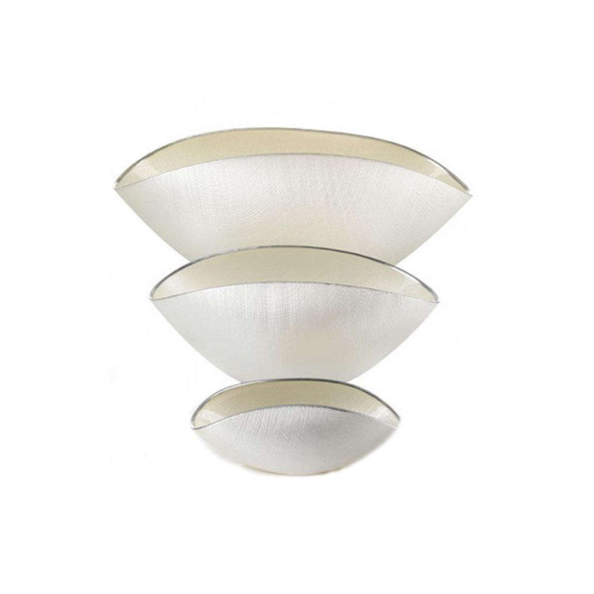 ДЕКОРАТИВНА КУПА ONLY LUX BURANO BIANCO PERLA PLATINUM 20X12 СМ