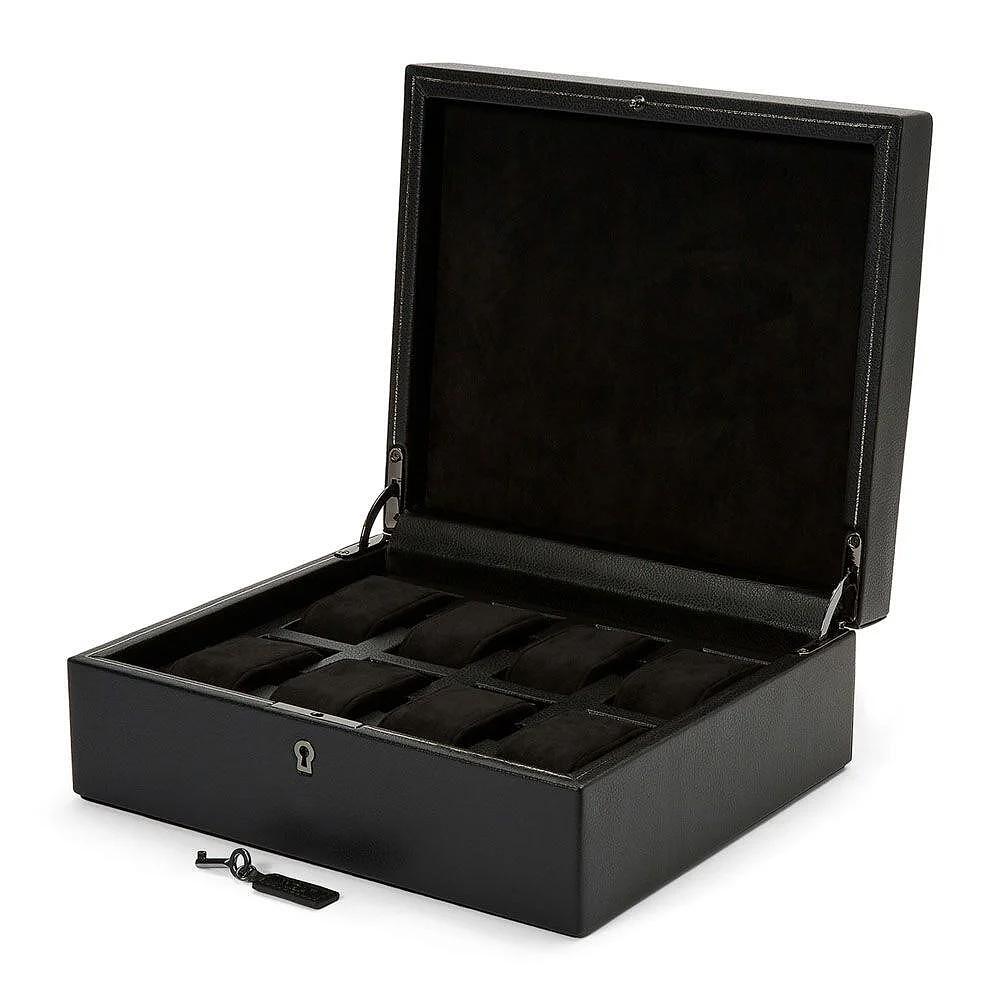 ЛУКСОЗНА КУТИЯ ЗА ЧАСОВНИЦИ 8БР WOLF WATCH BOX BRITISH RACING BLACK