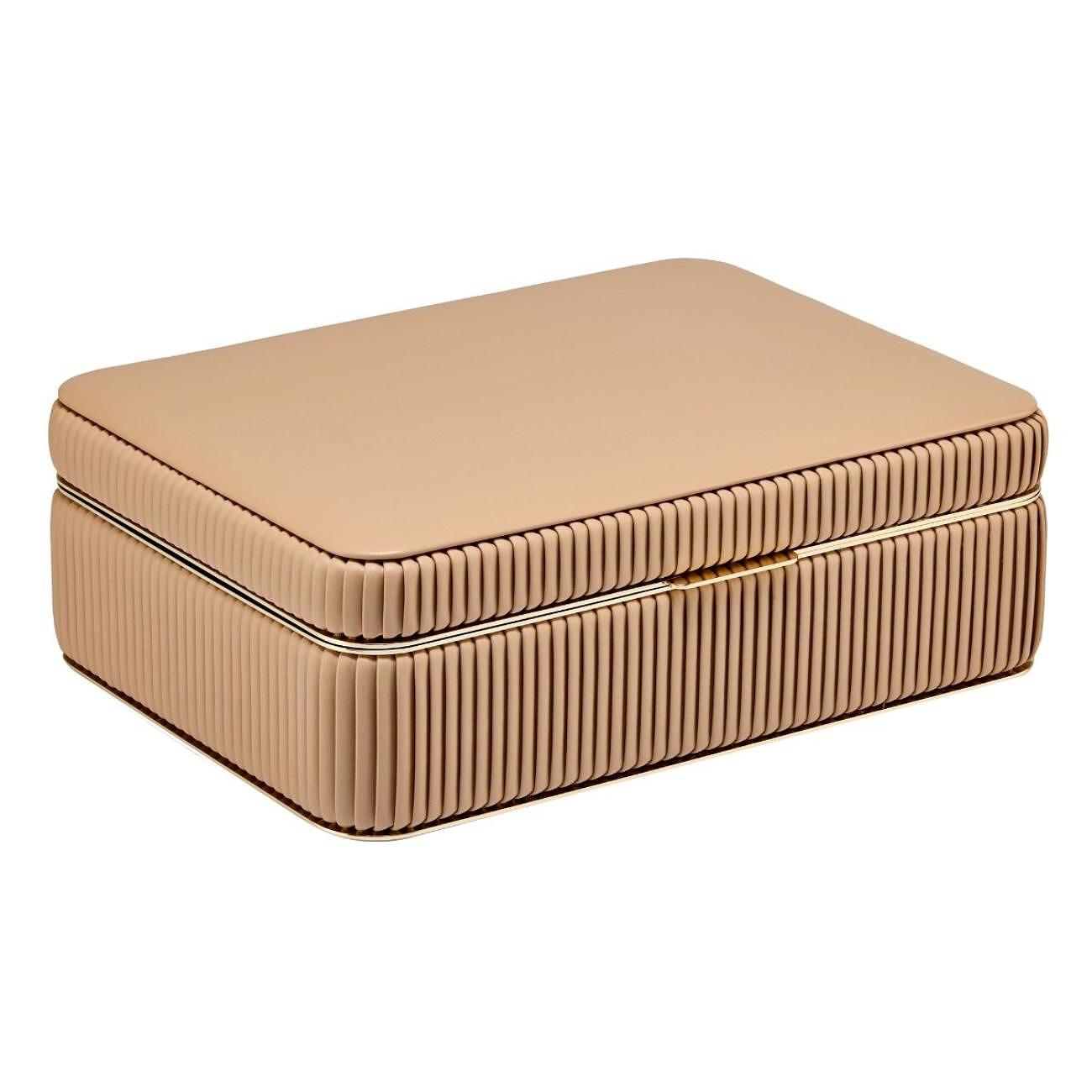 ЛУКСОЗНА КУТИЯ ЗА БИЖУТА СРЕДНА WOLF JEWELLERY BOX BELLA MOCHA