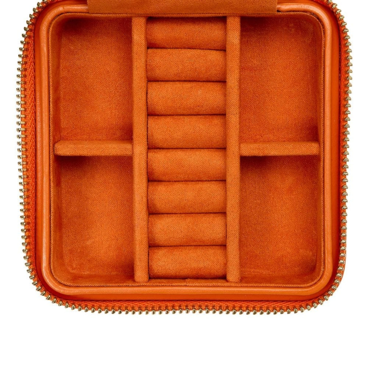 ЛУКСОЗНА ЧАНТА ЗА БИЖУТА МАЛКА WOLF MARIA SMALL ZIP CASE TANGERINE