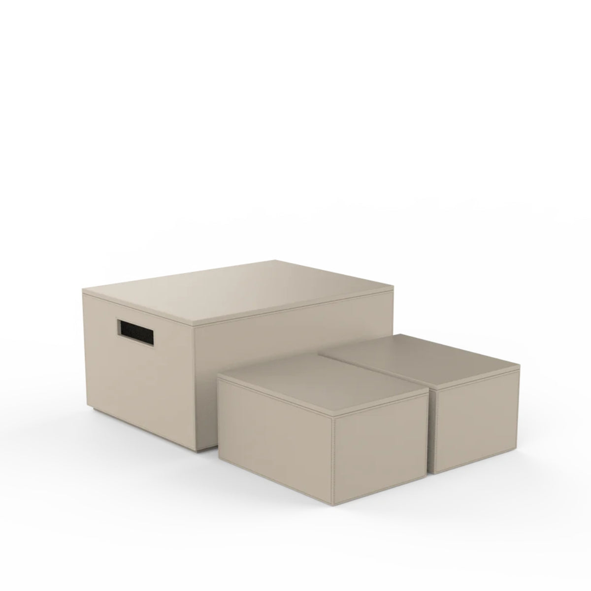 СЕТ 3БР КУТИИ ЗА СЪХРАНЕНИЕ DECOR WALTHER BROWNIE 3BOX SAND