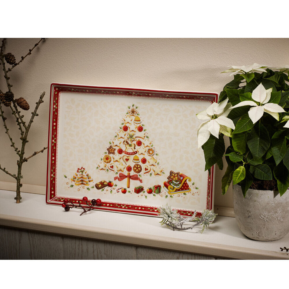 КВАДРАТНО ПЛАТО 39 СМ VILLEROY&BOCH WINTERY BAKER DELIGHT