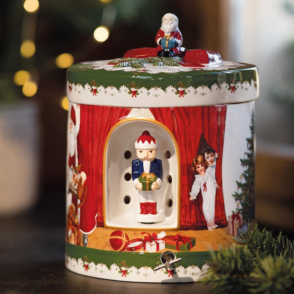 МУЗИКАЛНА КРЪГЛА КУТИЯ VILLEROY&BOCH SANTA BRINGS GIFTS