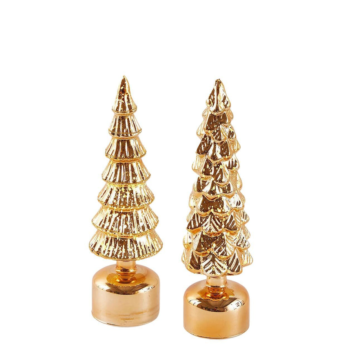 МУЗИКАЛНА LED СВЕТЕЩА ДЕКОРАТИВНА ЕЛХА TWIST GOLD 35СМ