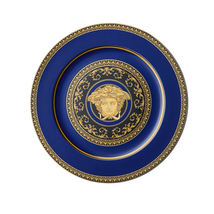 ПОДЛОЖНА ЧИНИЯ VERSACE IKARUS MEDUSA BLUE SERVICE PLATE 30 CM