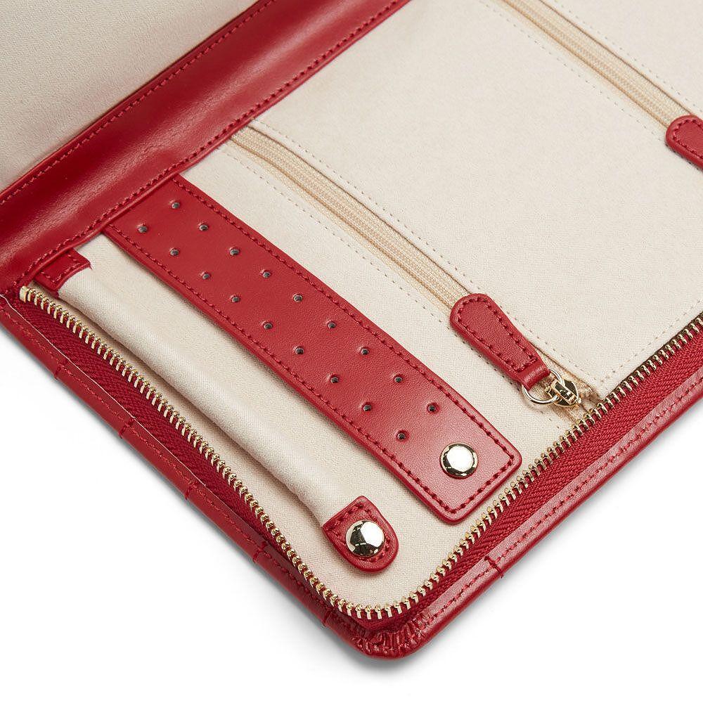ПОРТФЕЙЛ ЗА БИЖУТА WOLF LARGE JEWELRY PORTFOLIO CAROLINE RED