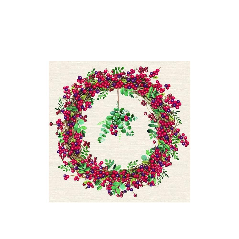 САЛФЕТКИ BERRY WREATH CREAM