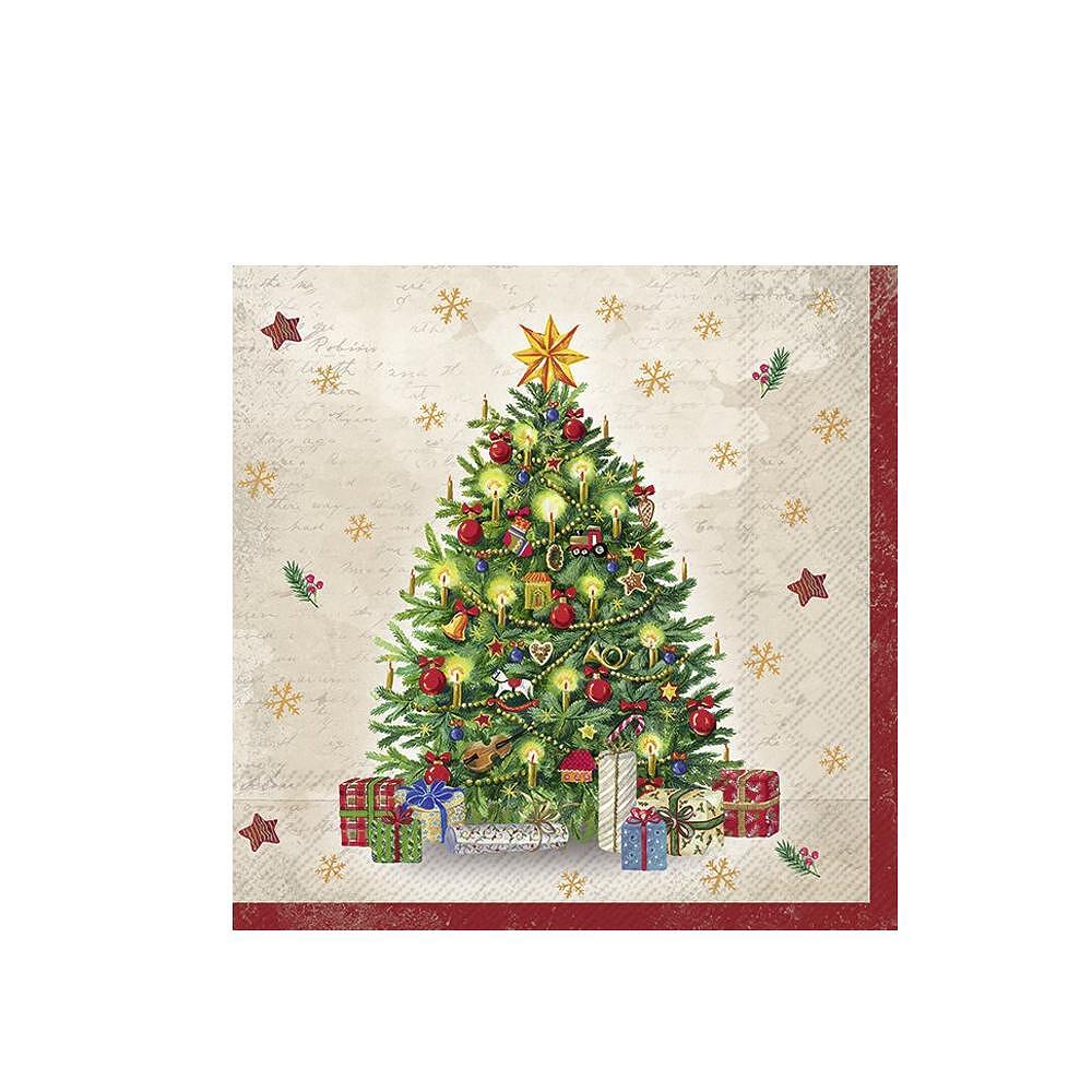 САЛФЕТКИ IHR FESTIVE TREE CREAM