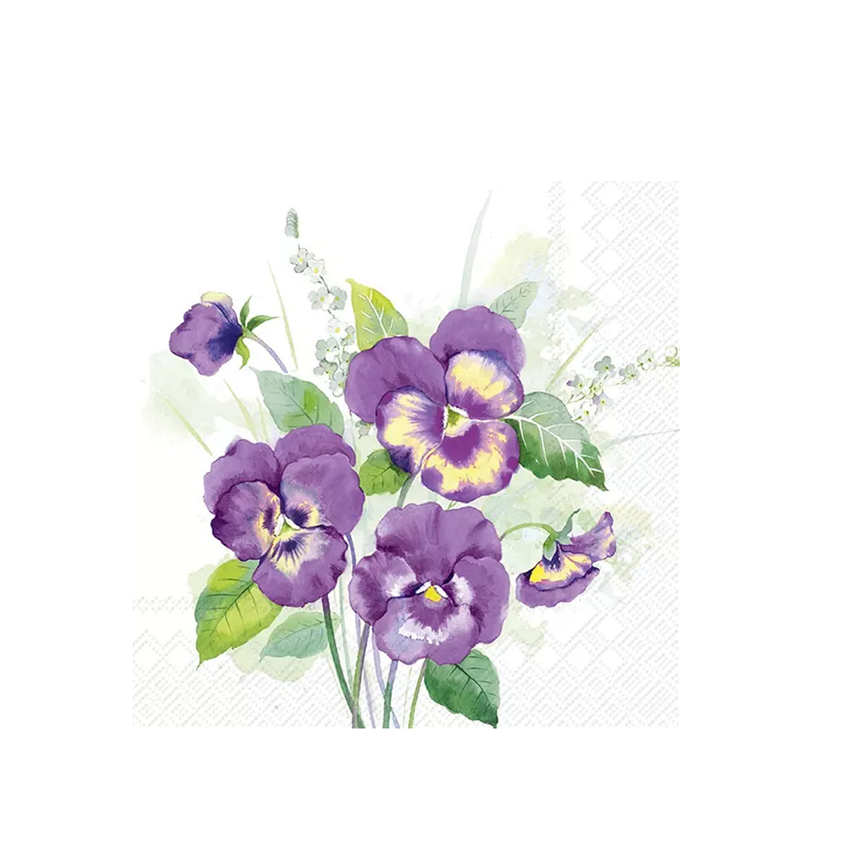 САЛФЕТКИ PANSIES BOUQUET PURPLE