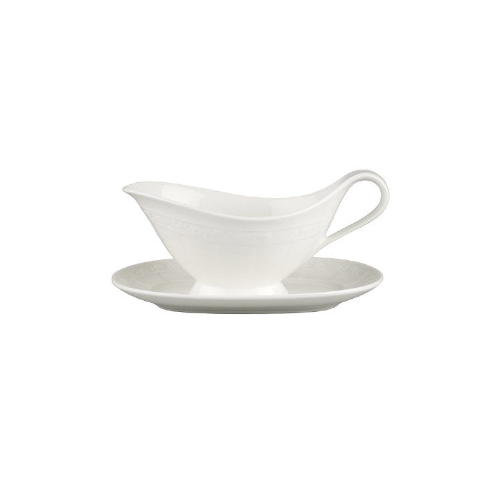 СОСИЕРА С ПОДЛОЖНА ЧИНИЯ VILLEROY & BOCH, WHITE PEARL SAUCEBOAT
