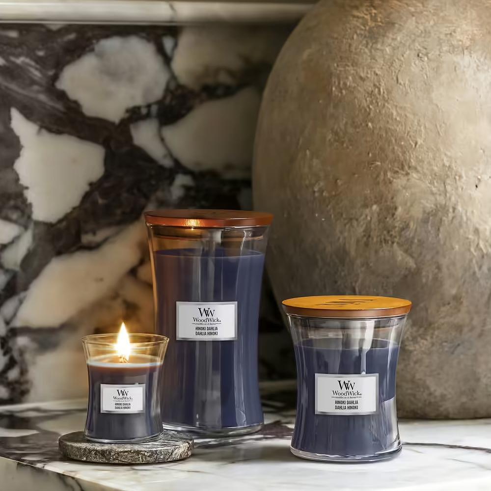 СВЕЩ WOOD WICK ELLIPSE- HINOKI DAHLIA