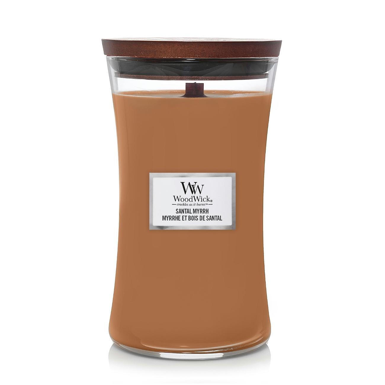 СВЕЩ WOOD WICK SANTAL MYRRH