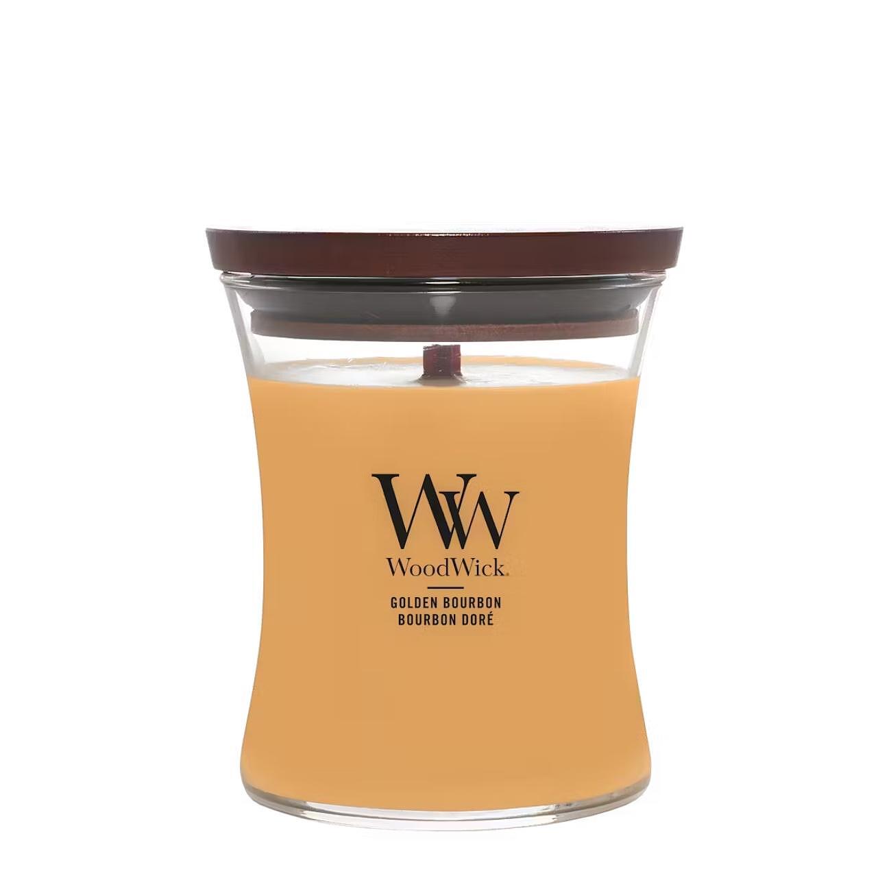 СВЕЩ WOOD WICK GOLDEN BOURBON