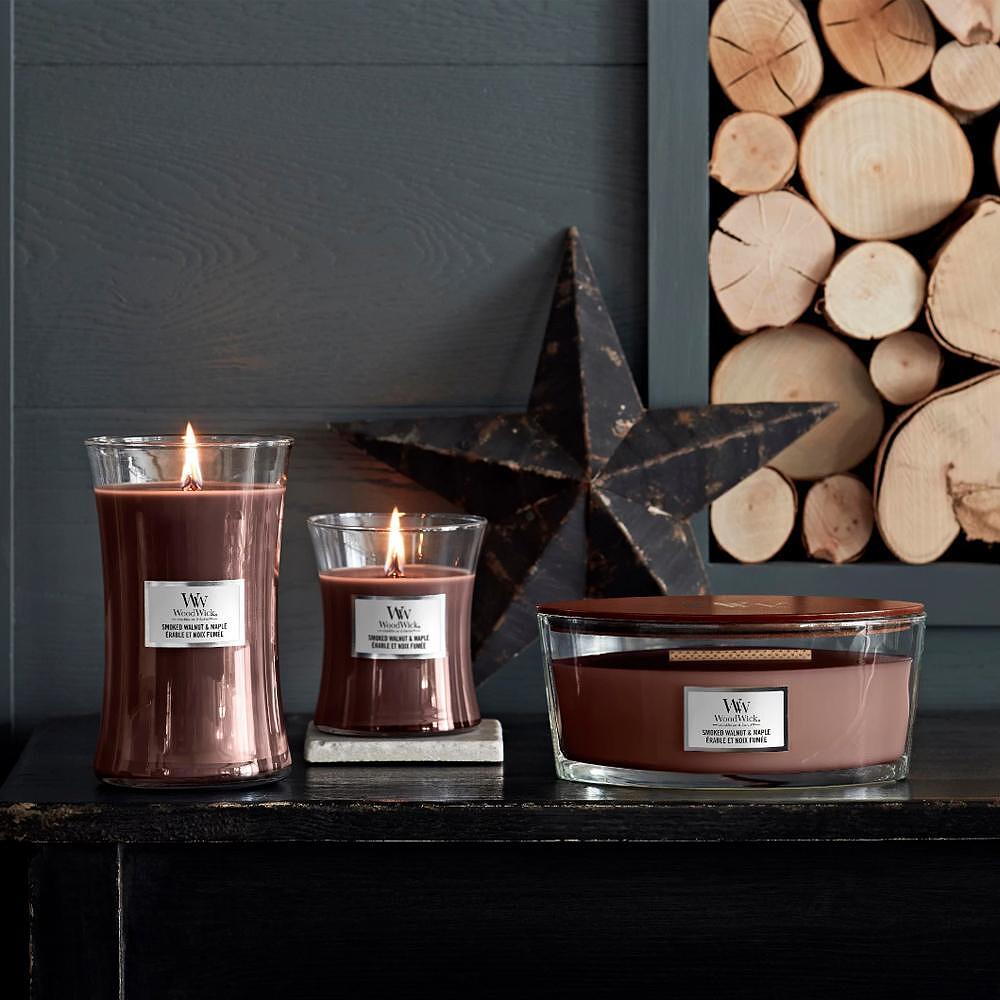 СВЕЩ WOOD WICK SMOKED WALNUT&MAPLE