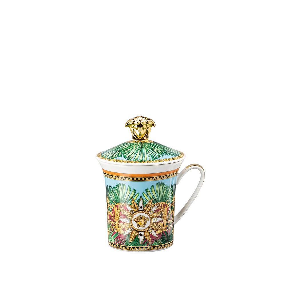 ЮБИЛЕЙНА ЧАША VERSACE MUG WITH LID 30 YEARS JUNGE ANIMAL