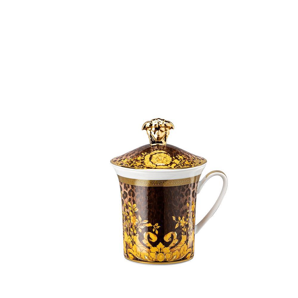 ЮБИЛЕЙНА ЧАША VERSACE MUG WITH LID 30 YEARS WILD FLORALI