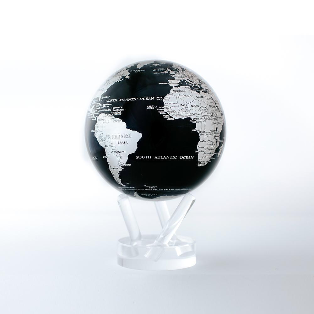 ВЪРТЯЩ СЕ ГЛОБУС MOVA BLUE AND SILVER GLOBE 11.5 СМ