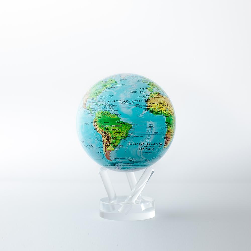 ВЪРТЯЩ СЕ ГЛОБУС MOVA RELIEF MAP BLUE GLOBE 11.5 CM