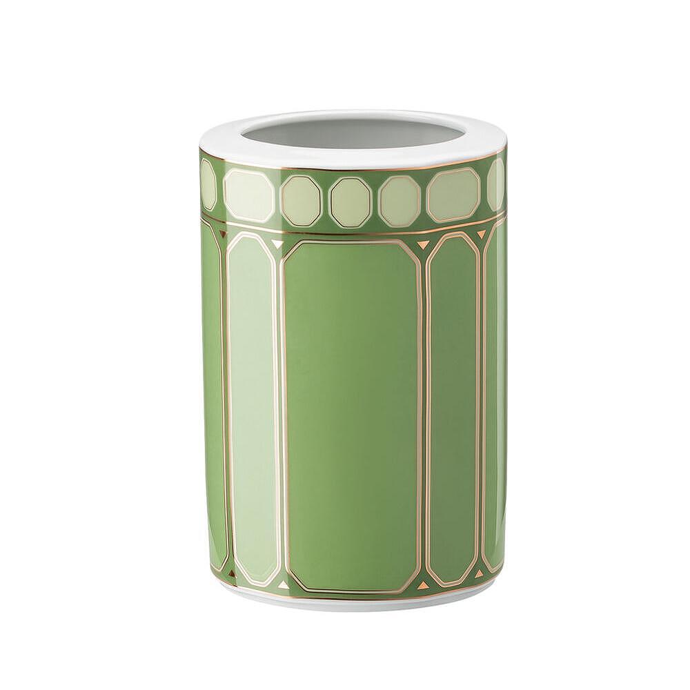 ВАЗА 15СМ SIGNUM ROSENTHAL SWAROVSKI ЗЕЛЕН