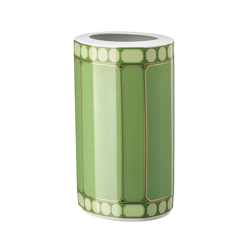 ВАЗА 27СМ SIGNUM ROSENTHAL SWAROVSKI ЗЕЛЕН