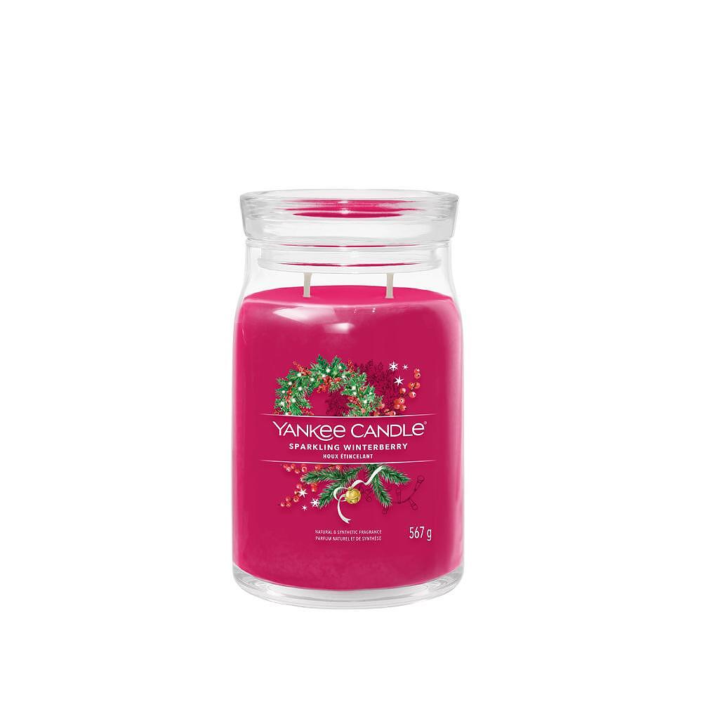 СВЕЩ YANKEE CANDLE SIGNATURE SPARKLING WINTERBERR