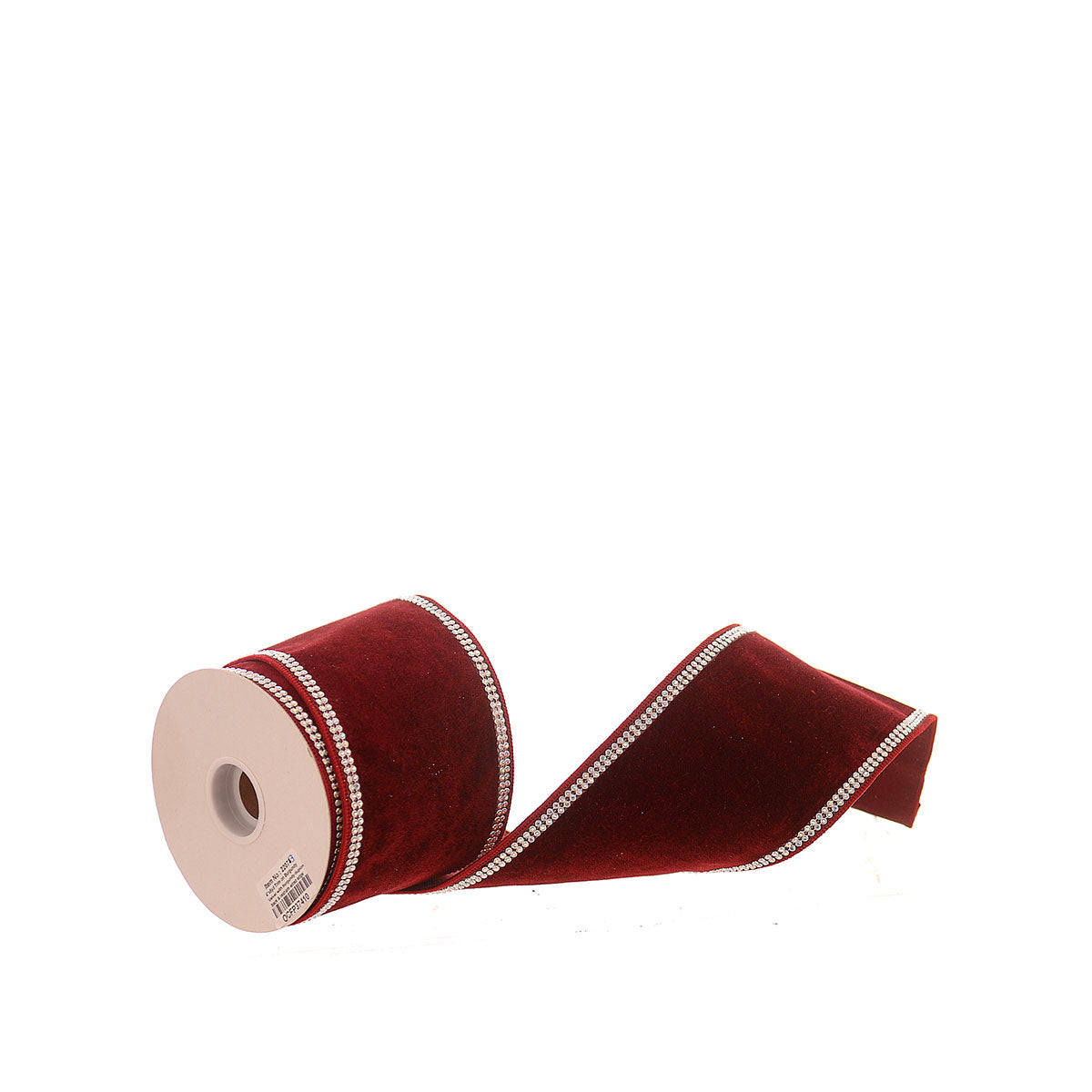 КОЛЕДНА КАДИФЕНА ПАНДЕЛКА BURGUNDY/SILVER 4,6M