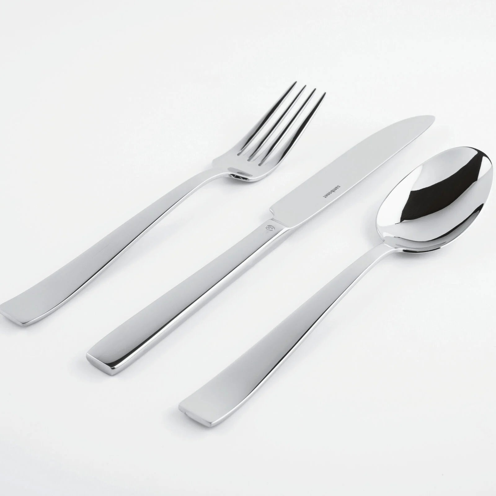 КОМПЛЕКТ ПРИБОРИ ЗА ХРАНЕНЕ SAMBONET FLAT S/STEEL 24 Ч