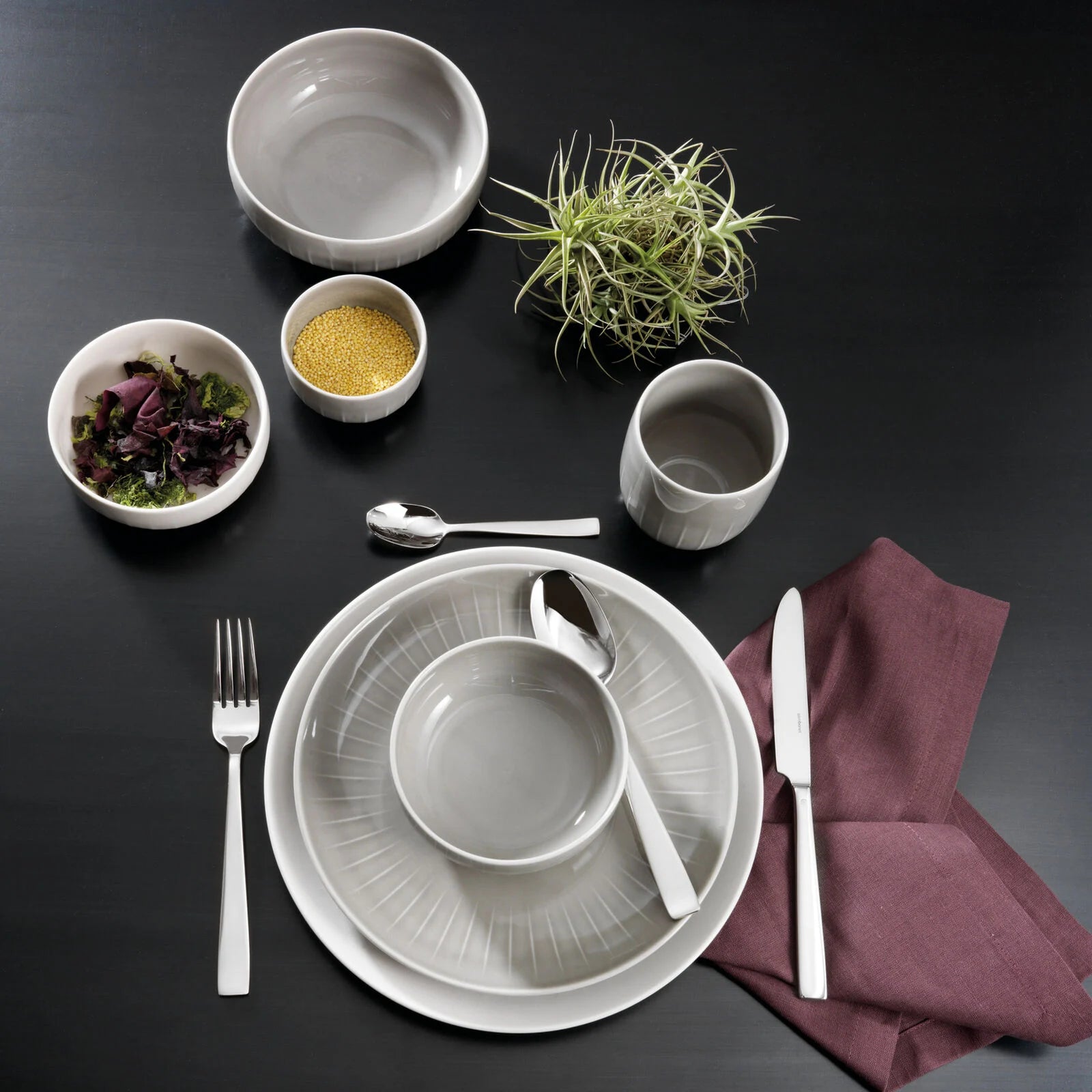 КОМПЛЕКТ ПРИБОРИ ЗА ХРАНЕНЕ SAMBONET FLAT S/STEEL 24 Ч