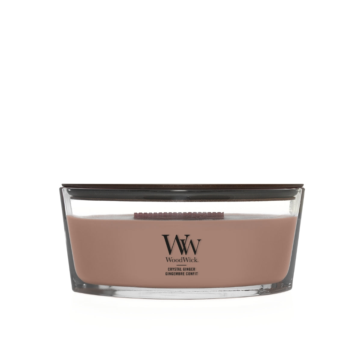 СВЕЩ WOOD WICK  CRYSTAL GINGER ЕЛИПСА