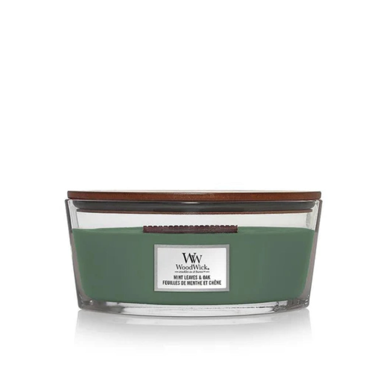 СВЕЩ WOOD WICK ELLIPSE MINT LEAVES&OAK