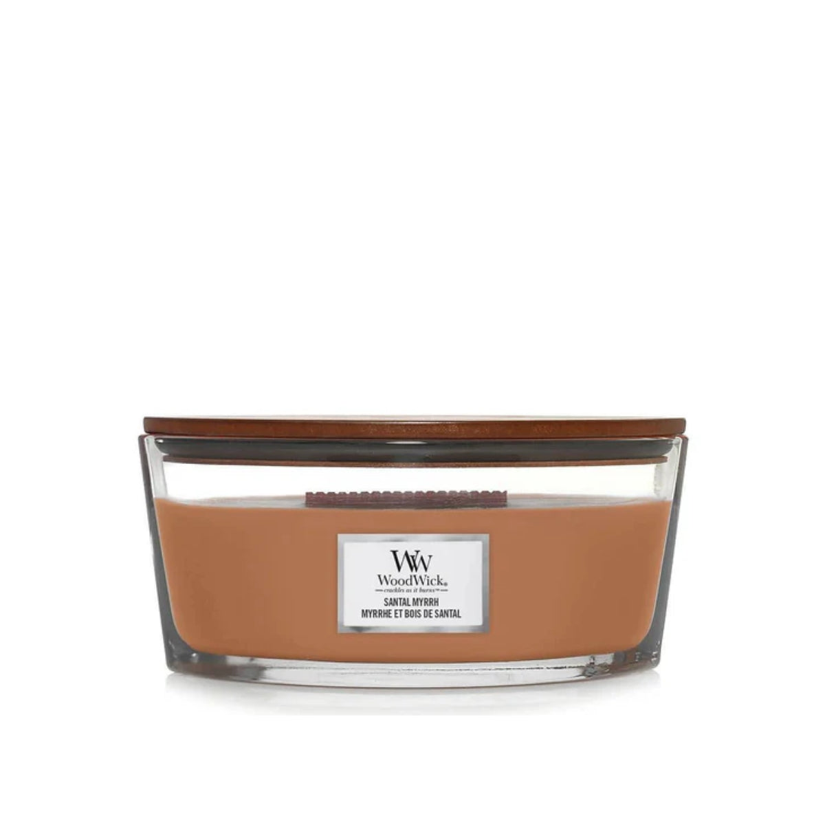 СВЕЩ WOOD WICK ELLIPSE SANTAL MYRRH