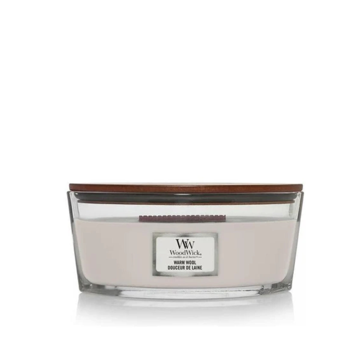 СВЕЩ WOOD WICK ELLIPSE JAR WARM WOOL