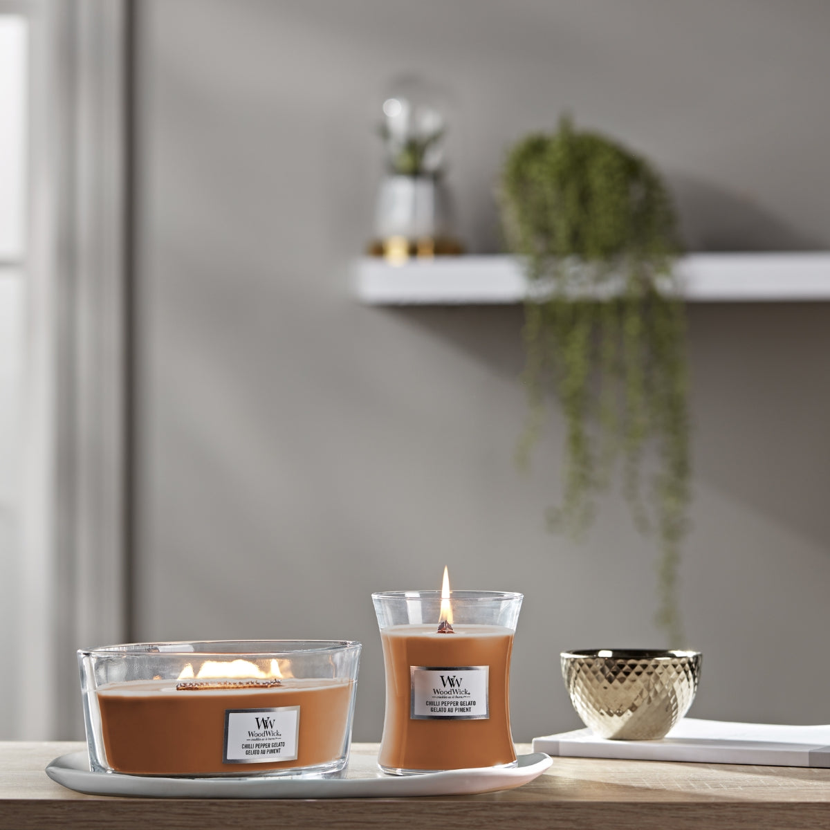 СВЕЩ WOOD WICK ELLIPSE CHILLI PEPPER GELATO