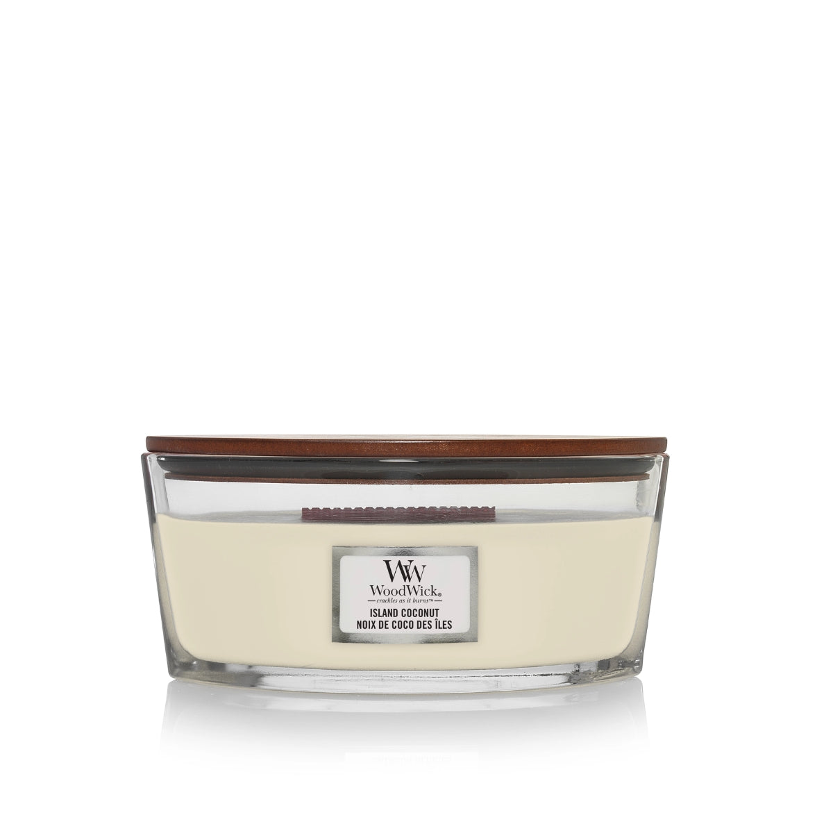 СВЕЩ WOOD WICK ELLIPSE JAR ISLAND COCONUT
