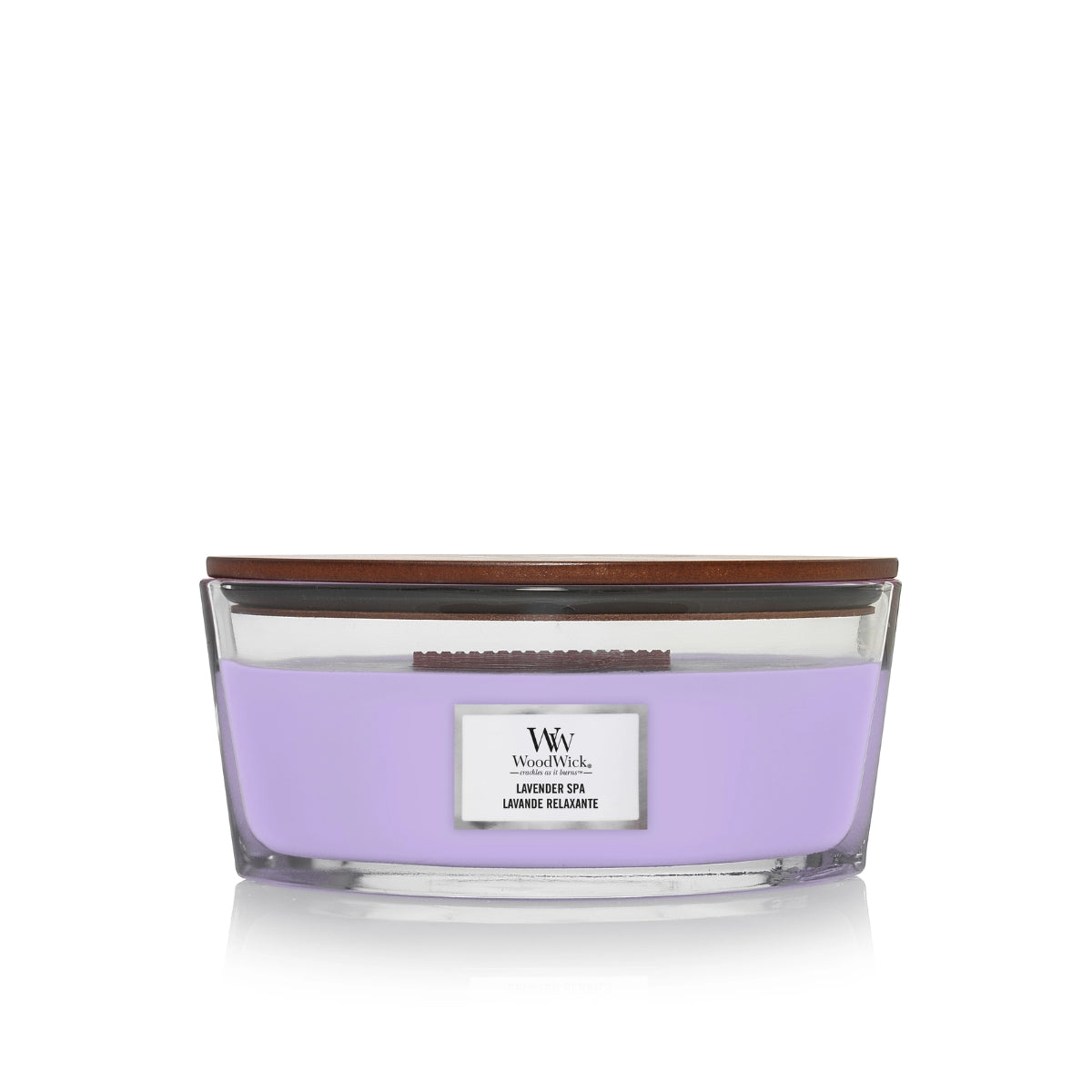 СВЕЩ WOOD WICK ELLIPSE JAR LAVENDER SPA