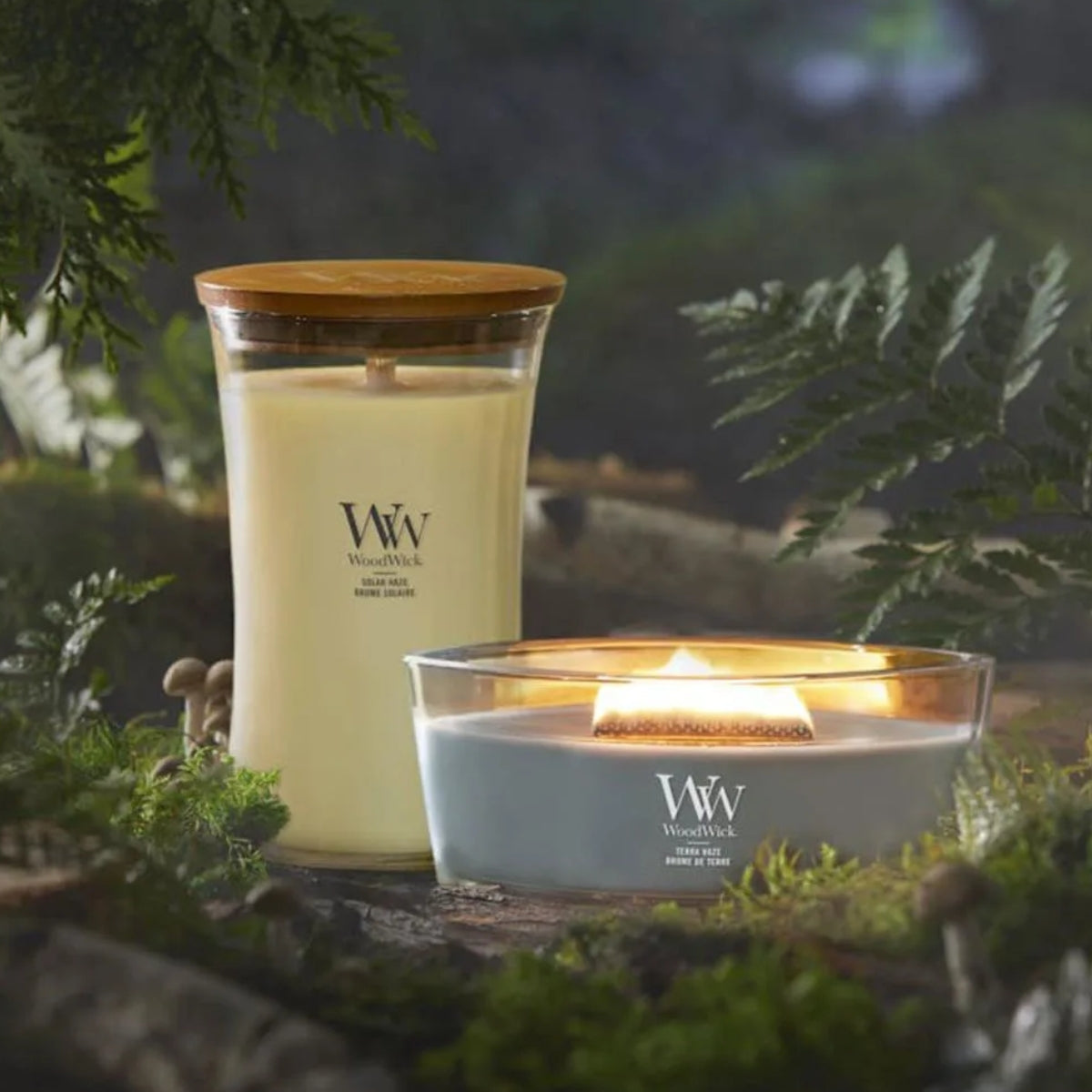 СВЕЩ WOOD WICK ELLIPSE JAR TERRA HAZE