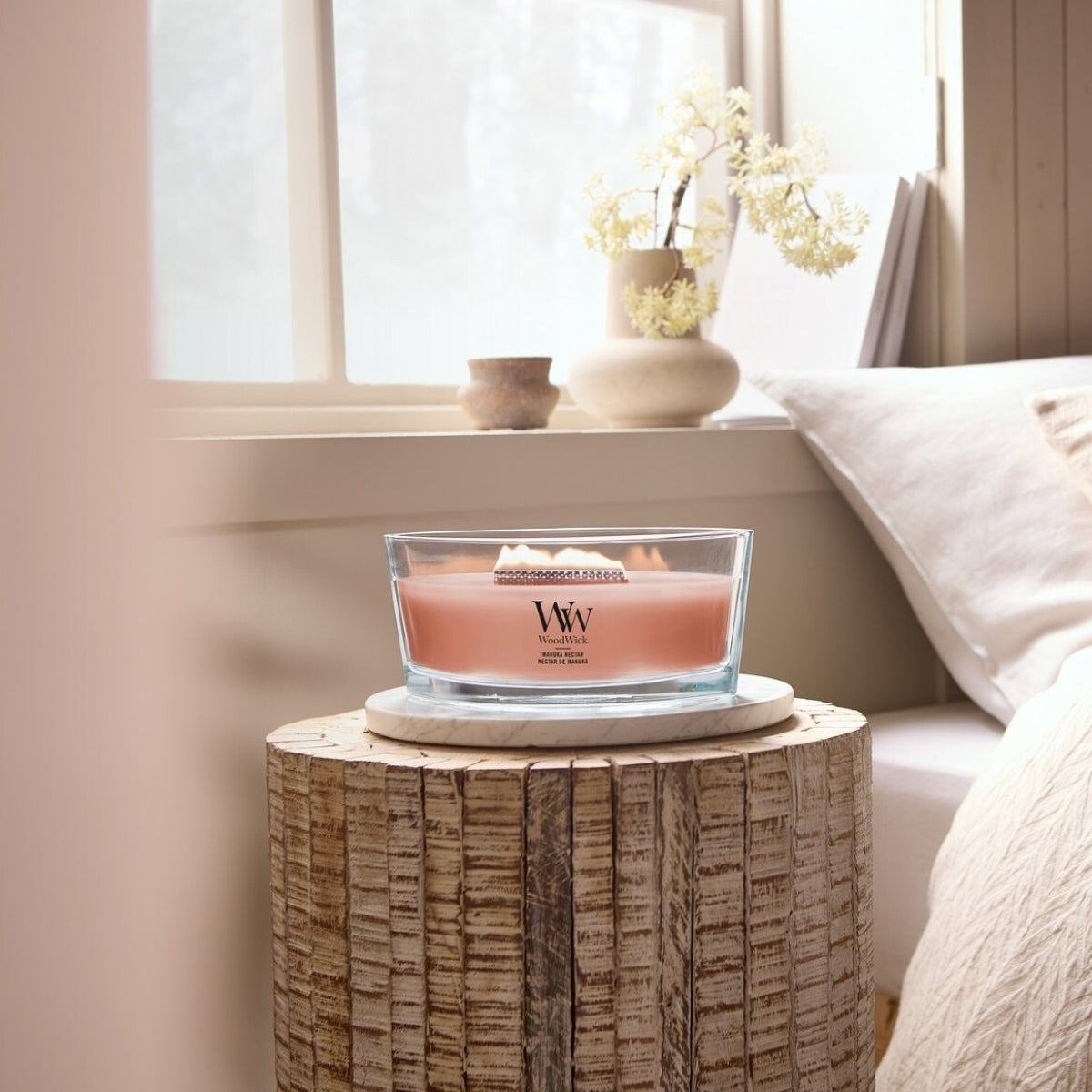 СВЕЩ WOOD WICK ELLIPSE MANUKA NECTAR