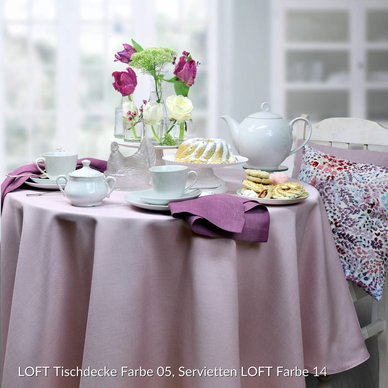 ПОКРИВКА ЗА МАСА SANDER LOFT PALE PINK