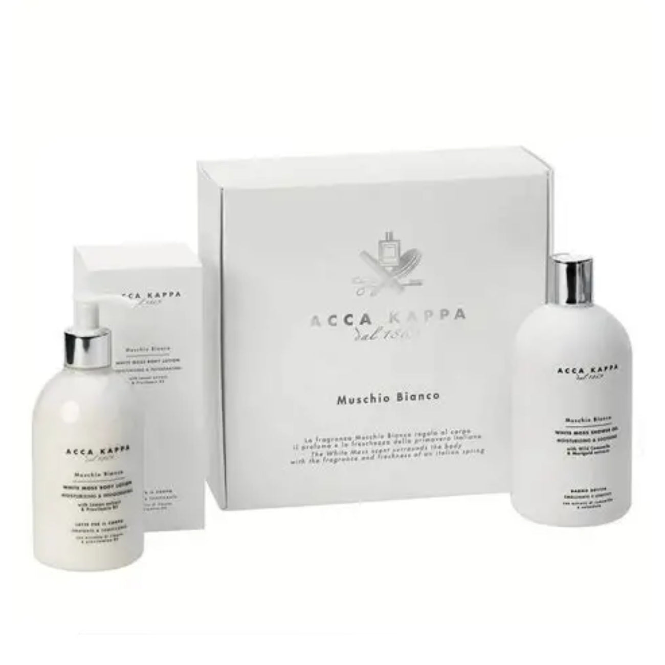 КОМПЛЕКТ ДУШ ГЕЛ И ЛОСИОН WHITE MOSS