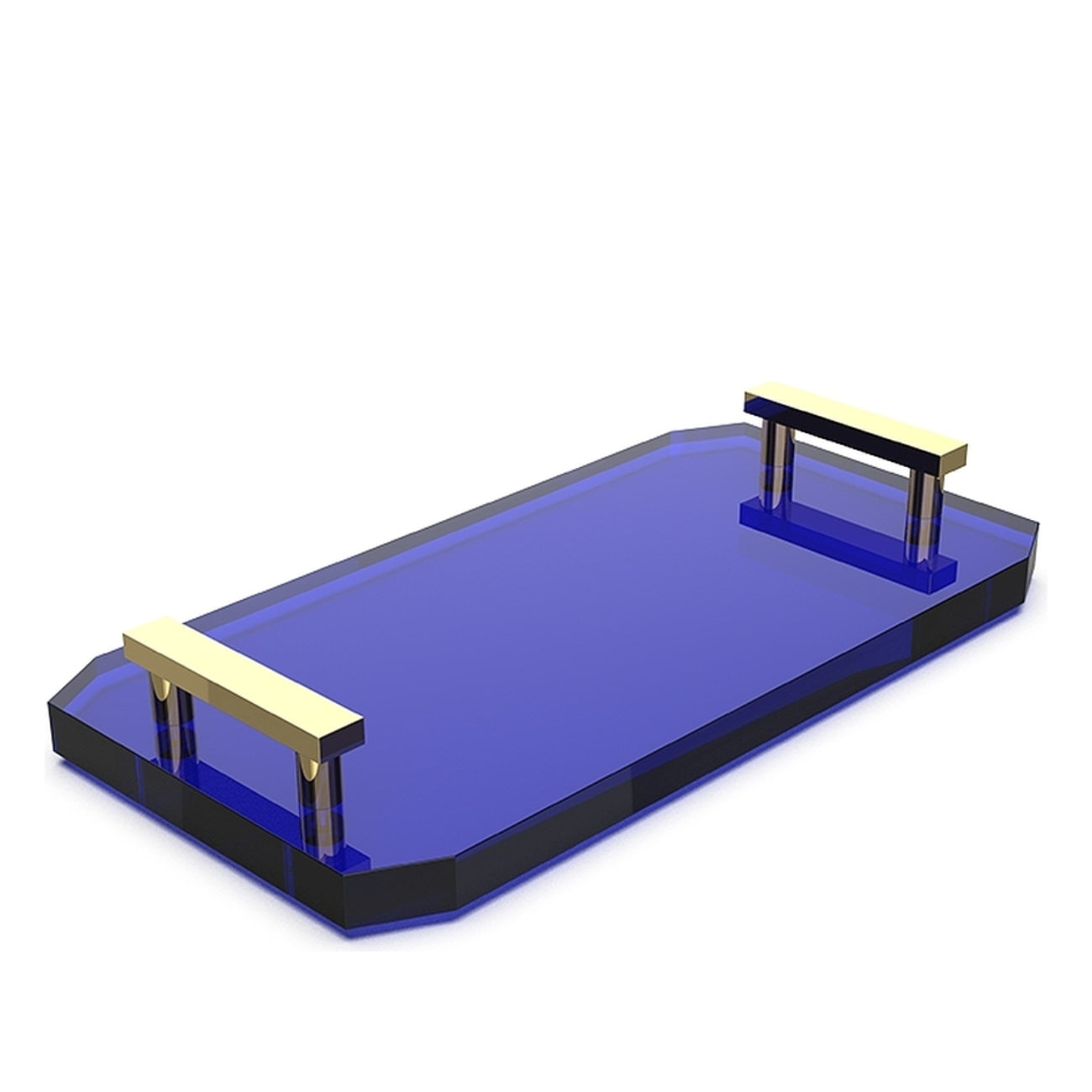 ПОСТАВКА ЗА АКСЕСОАРИ DECOR WALTHER KRISTALL TABL CAPRI BLUE/GOLD