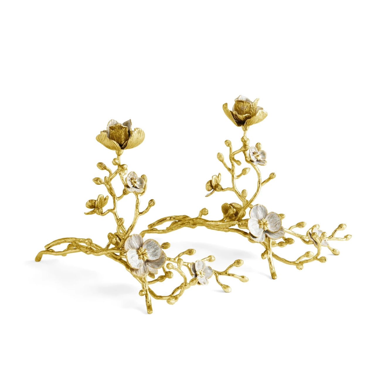 КОМПЛЕКТ ДЕКОРАТИВНИ СВЕЩНИЦИ 2БР MICHAEL ARAM ORCHID CANDLEHODER