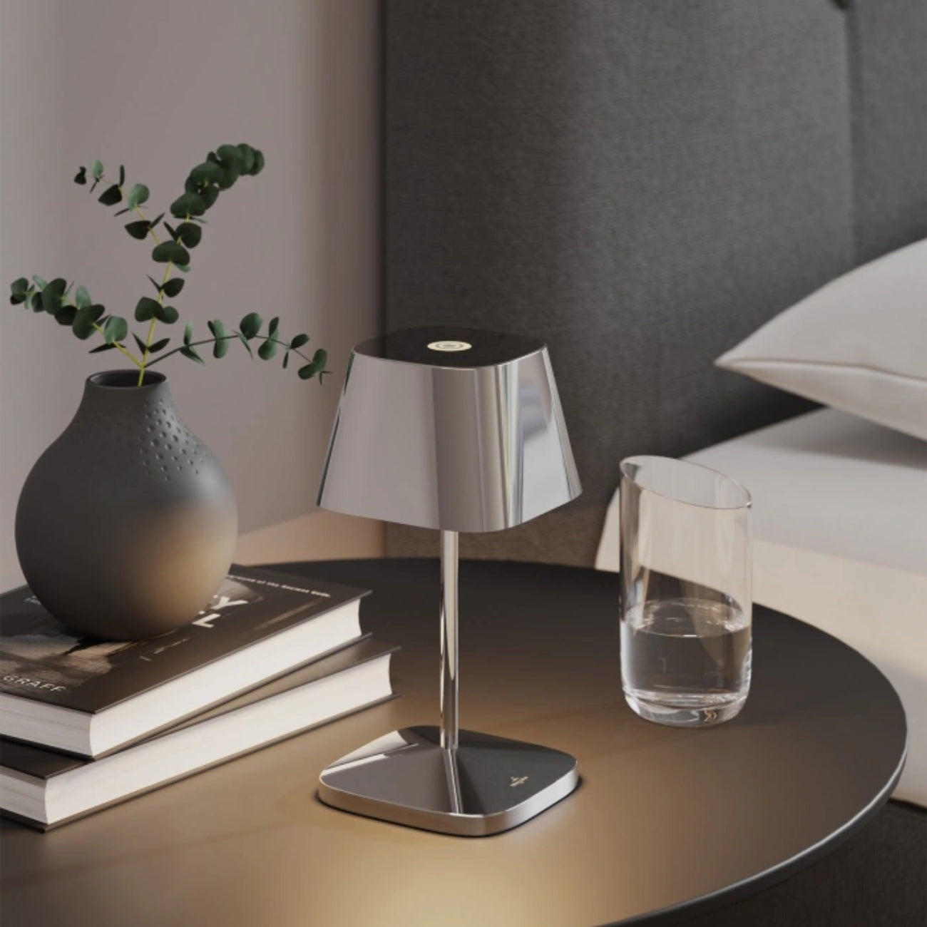 ЛЕД ЛАМПА ЗА МАСА КВАДРАТНА VILLEROY&BOCH NEAPEL CHROM 20СМ